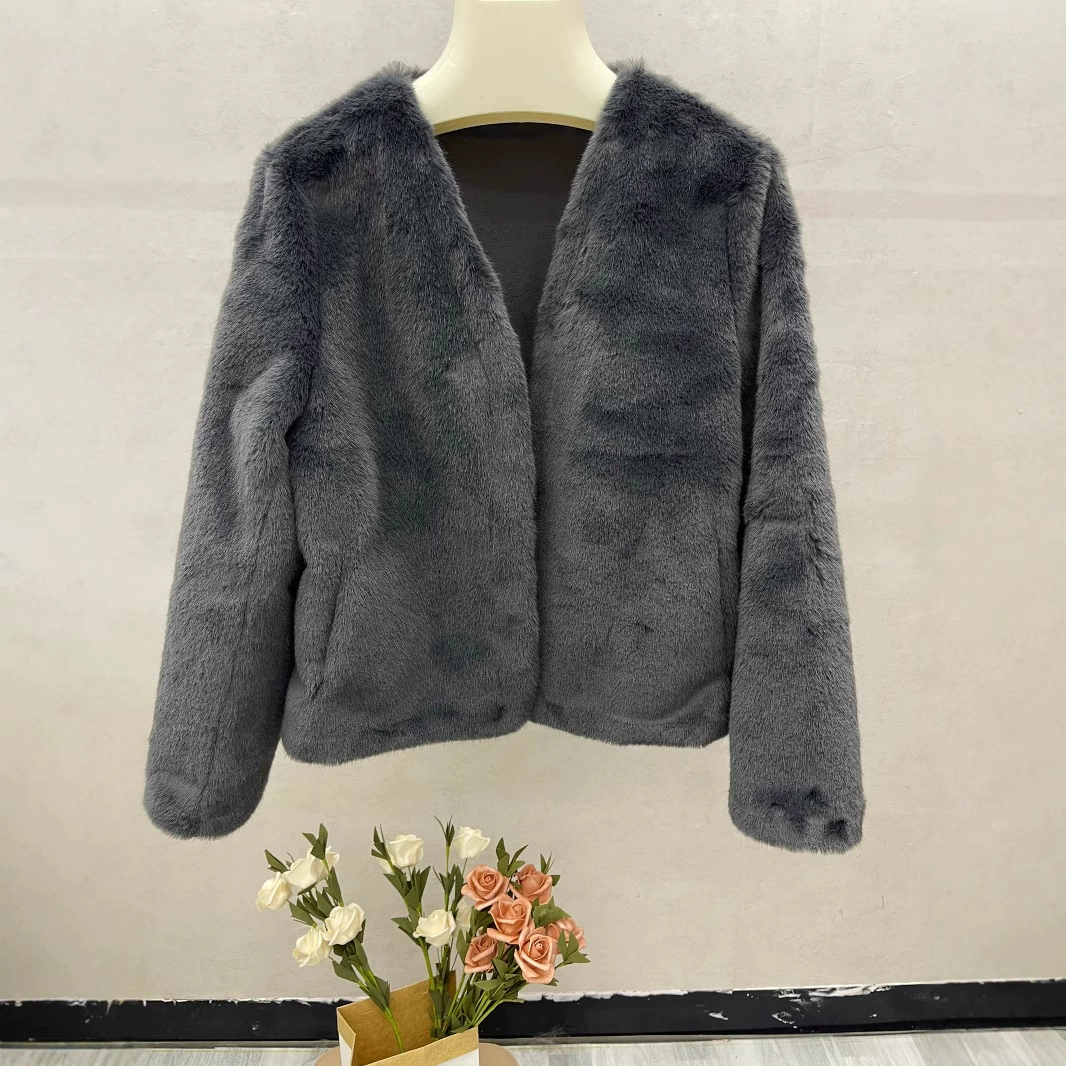 Теплая белая короткая весенняя куртка, V-образный вырез, стиль Chanel, тренд сезона