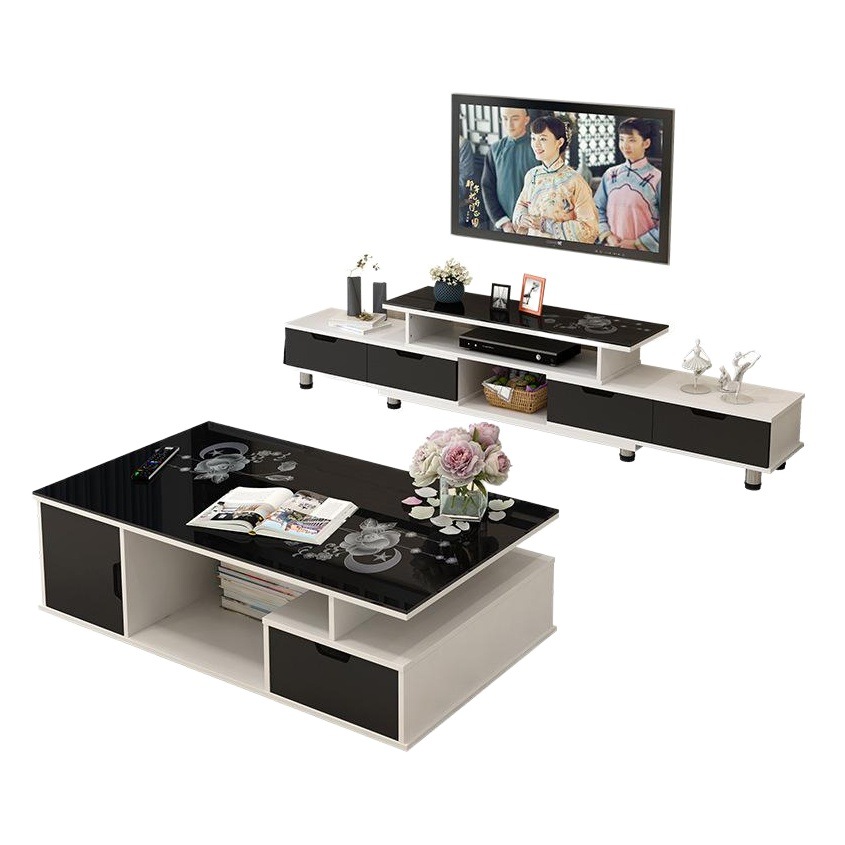 Directo de fábrica simple moderno TV gabinete multifuncional sala de estar TV gabinete retráctil pequeño apartamento gabinete