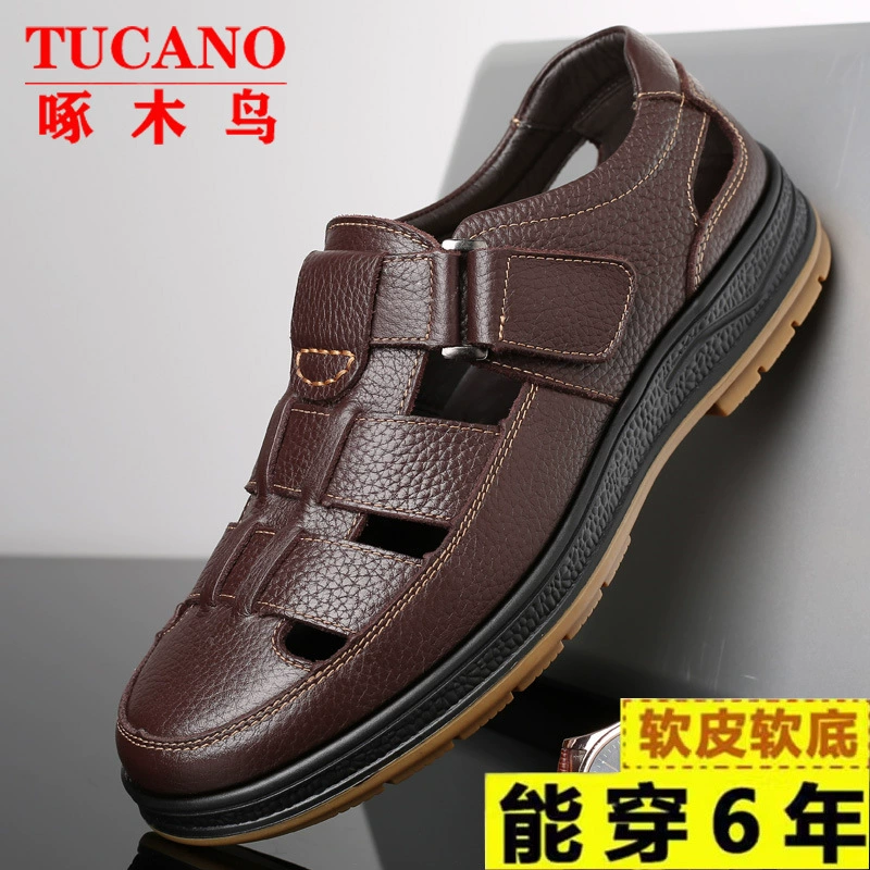 Обувь Footwear (啄木鸟), сандалии для отдыха, летняя кожаная обувь, мягкая подошва, натуральная кожа