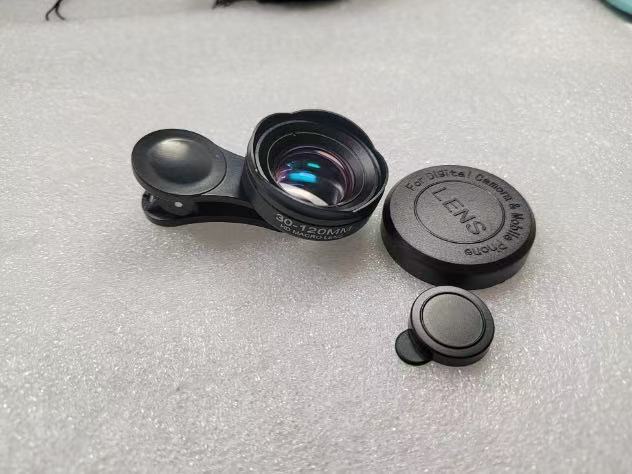 携帯電話 HD マクロレンズ 30-120MM マクロマニキュア、まつげ、花、昆虫の詳細撮影マクロレンズ|undefined