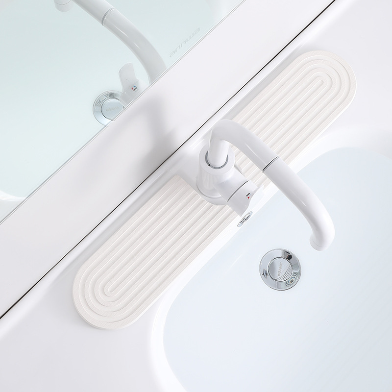 타원형 U자형 고리 흰색