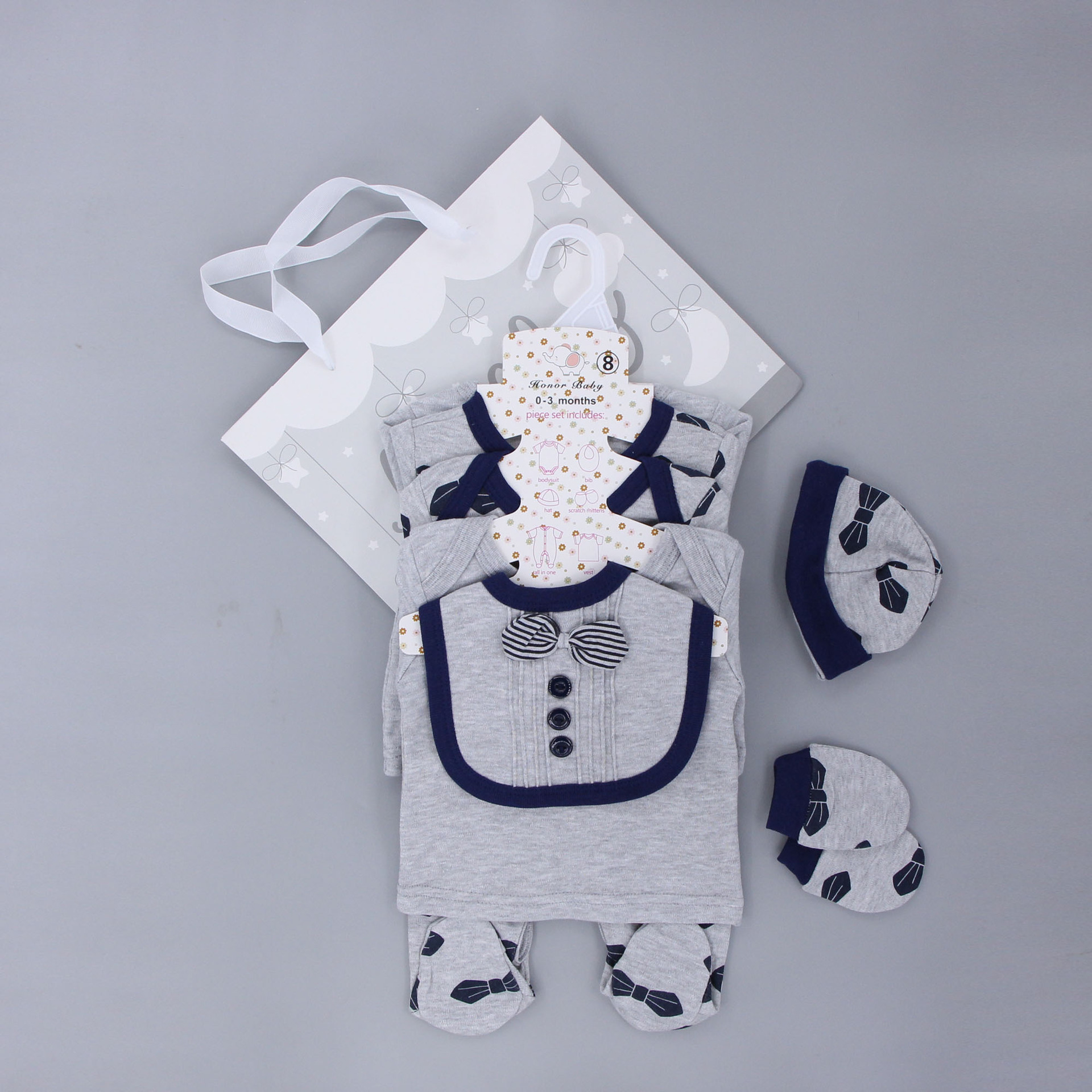 Caja de regalo de recién nacidos, ropa de escalada unida, ropa de algodón, ropa de bebé de luna llena, ropa de bebé para hombres y mujeres image 10