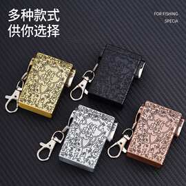 HY-932烟盒粗支盒按压自动弹盖抗压防潮便携式花纹烟灰缸
