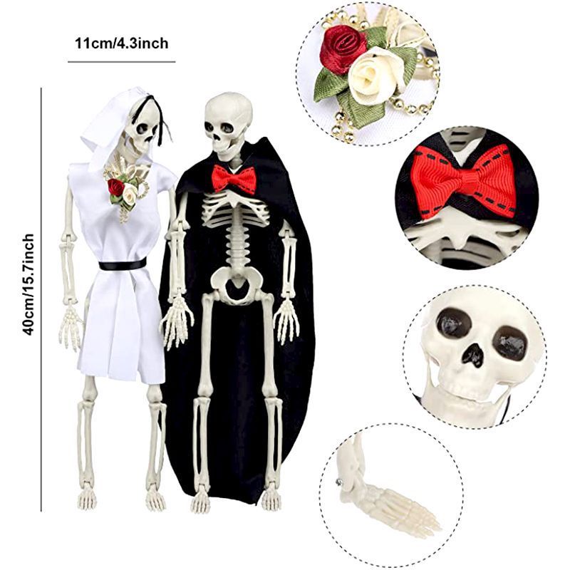 ハロウィーン頭蓋骨格60cmシミュレーション人体プラスチック骨格装飾お化け屋敷祭りシーン配置道具|undefined