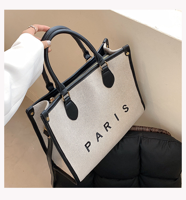 Nihaojewelry Wholesale Fashion Letter Paris Large Capacity Tote Bag display picture 89