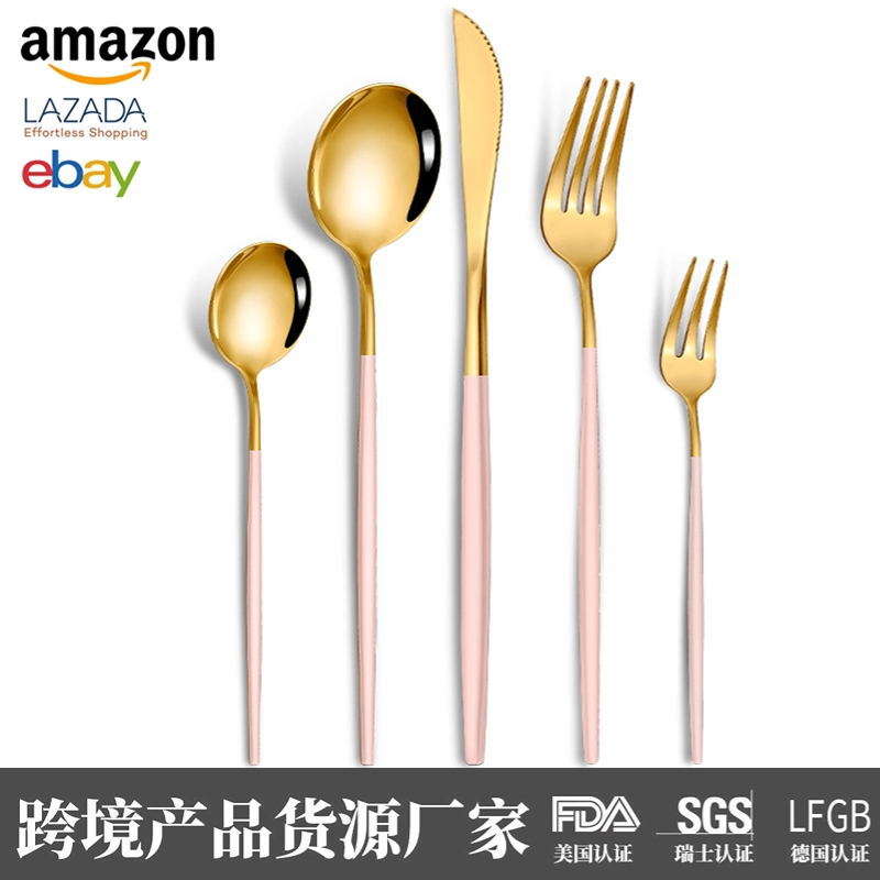 핑크 골드-5 피스 세트