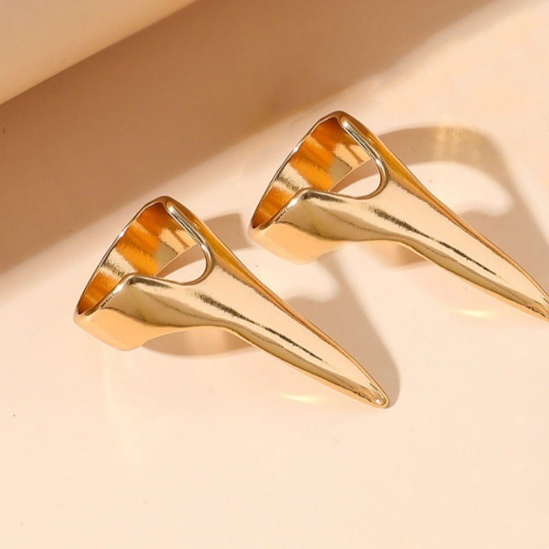 Europa y los Estados Unidos caliente venta de anillo de bronce Wolverine diseño creativo anillo de dedo largo geometría exagerada anillo de anillo universal image 6