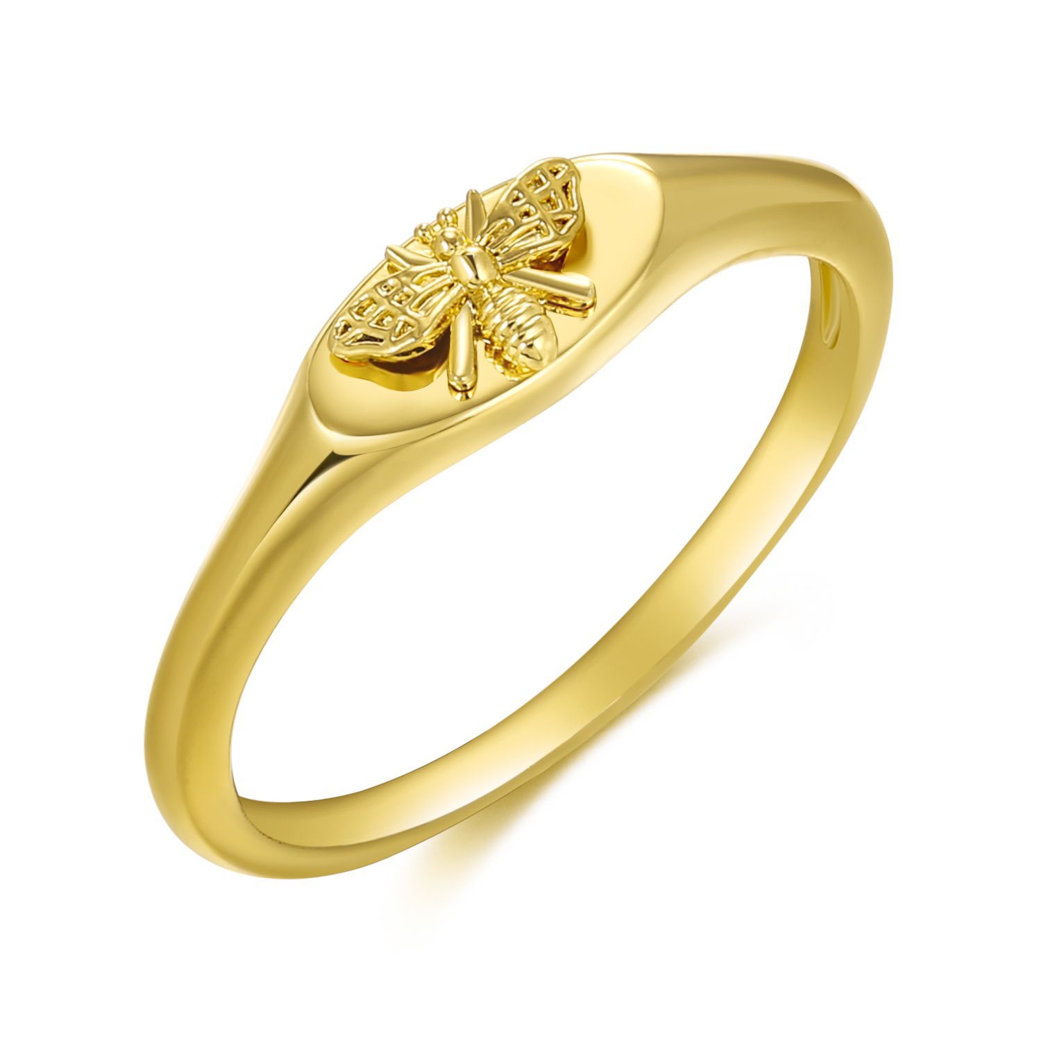 Elegant Bee Copper Plating Gold Plated Rings display picture 5