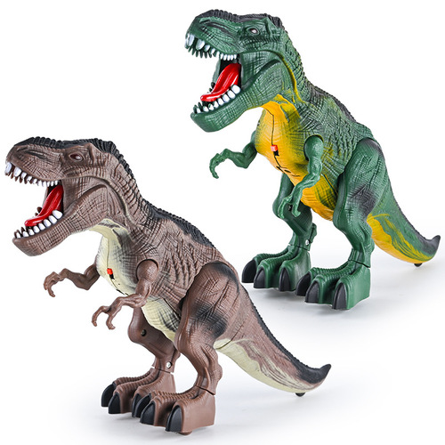 Electric Simulation Dinosaur Walking and Making Sounds, Tyrannosaurus Rex Animal Model, Children's Toy, Wholesale, 3-6 Years Old, Cross-border