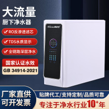 康家宜净水器家用直饮ro反渗透过滤台式厨下式农村井水自吸除水垢