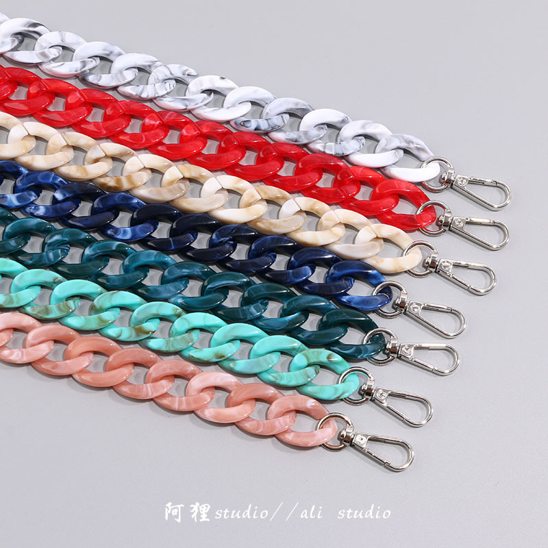 Acrylic Chain Bag Chain Pants Doll Chain Versatile Multi-Color Bag Strap Mobile Phone Rope Hanging Chain Single Shoulder Crossbody Chain Accessories