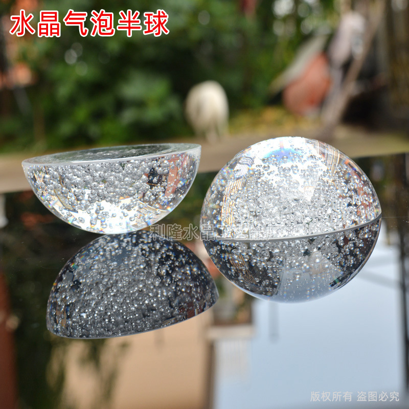 25-100mm crystal glass hemisphere wholesale transparent bubble…