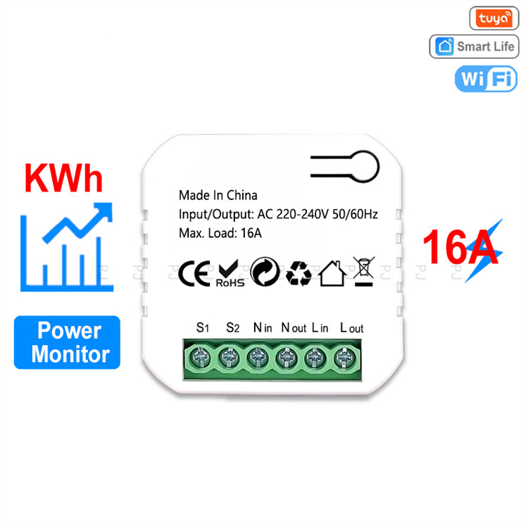 tuya涂鸦WiFi通断器开关插座模块电量监测Alexa Google Home