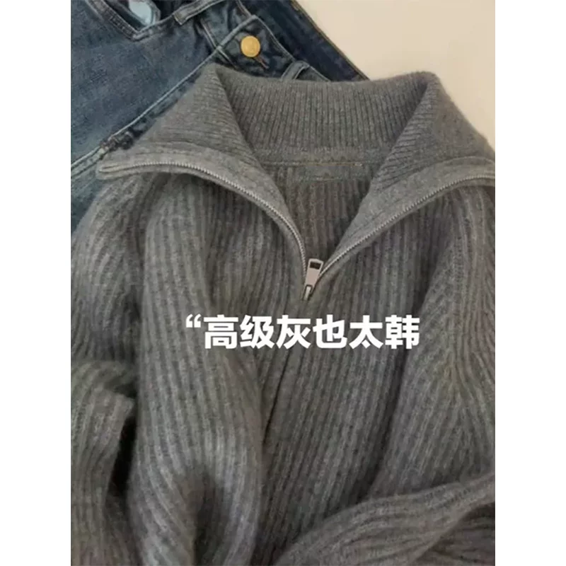 Кофточка oversize с молнией, женская кардиган демисезон, бархатистая фактура, размеры S–L