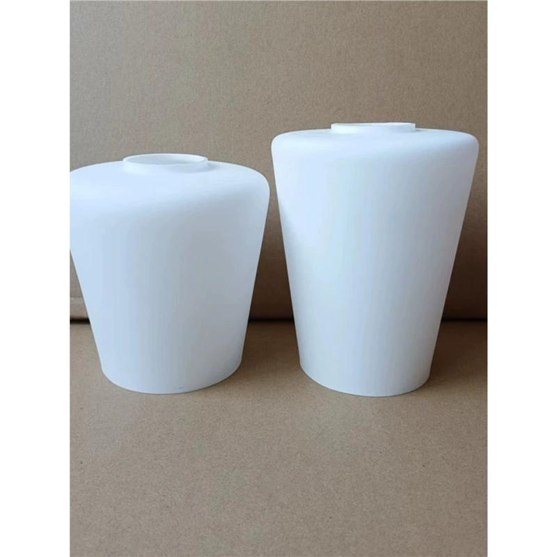 Стеклянный абажур, конический роговой абажур, белый матовый абажур, люстра для гостиной, настенный светильник E27, винтовой абажур, корпус