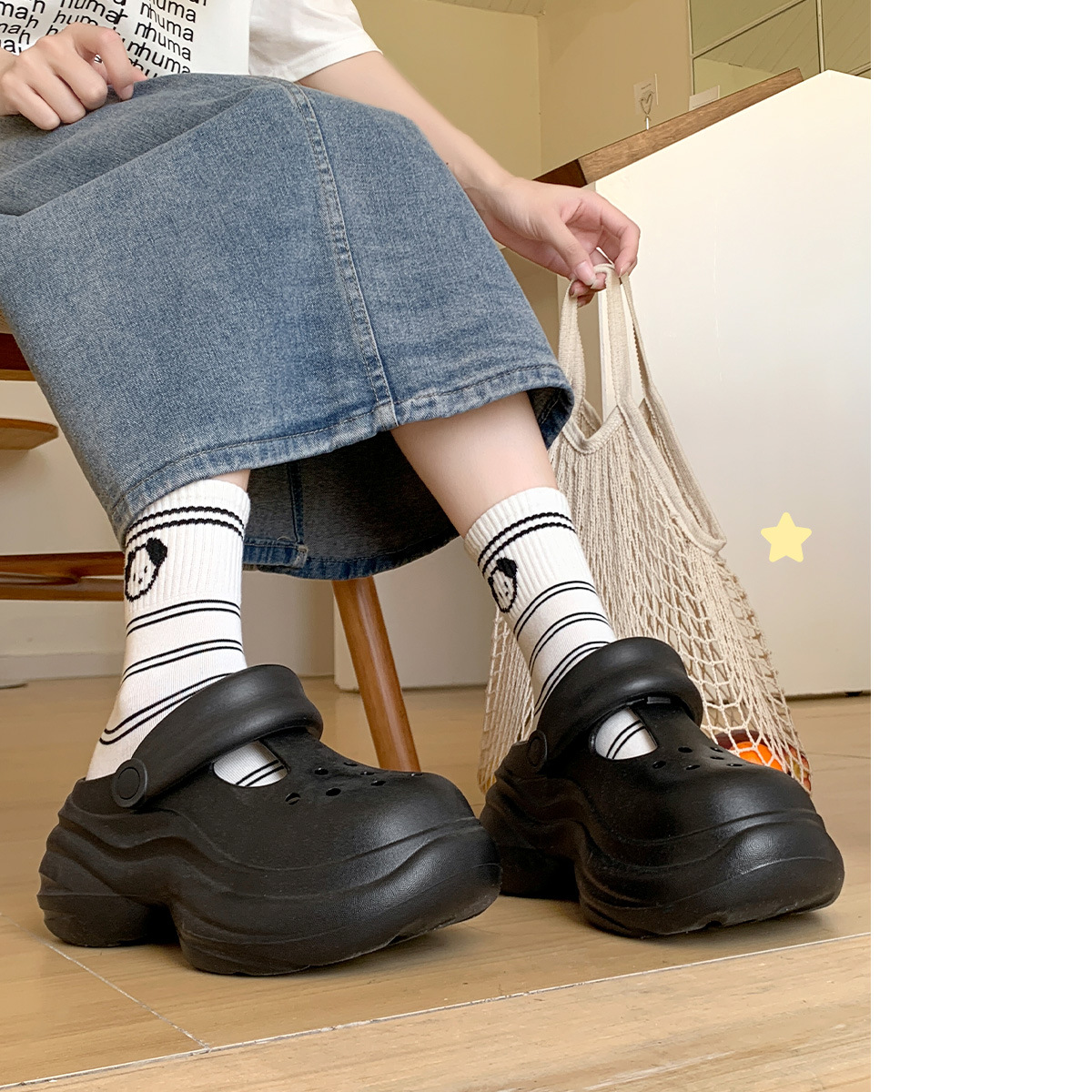 Eva Clogs Women Non-slip Thick-soled Beach Slippers Summer Shoes_voghion.com