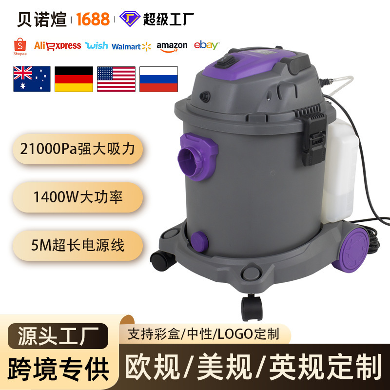 Cross-Border 20L Foreign Trade Household and Commercial Spray and Suction All-In-One Machine 1400W Sofa Carpet Curtain Mattress Fabric Cleaning