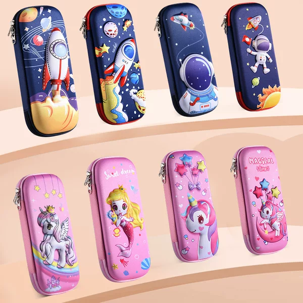 3D Stationery Box for Primary School Students, Labubu Pencil Case for Girls, Cartoon Large-Capacity Pencil Box, Student Children's Gift