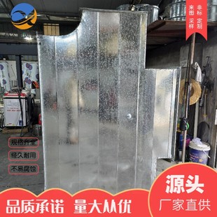 Galvanized Iron Sheet Duct Spiral Corrugated Angle Iron Elbow Three-Way Four-Way Flange Ventilation Exhaust Smoke Pipe