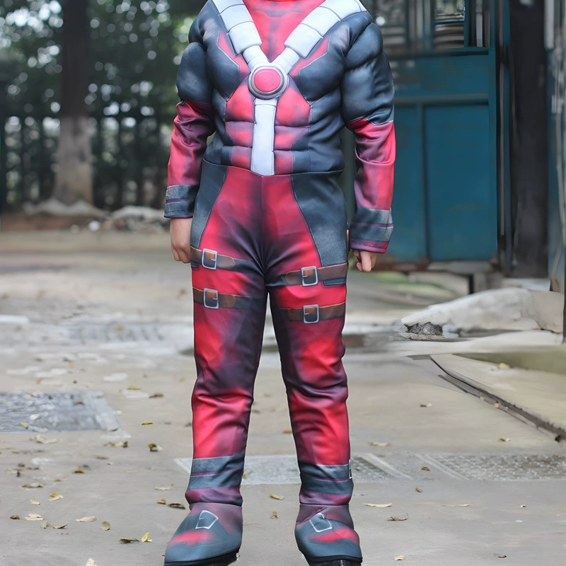 Дэдпул детская одежда для мышечной силы костюм cosplayed DEADPOOL Wade Halloween танцевальная одежда прямая продажа