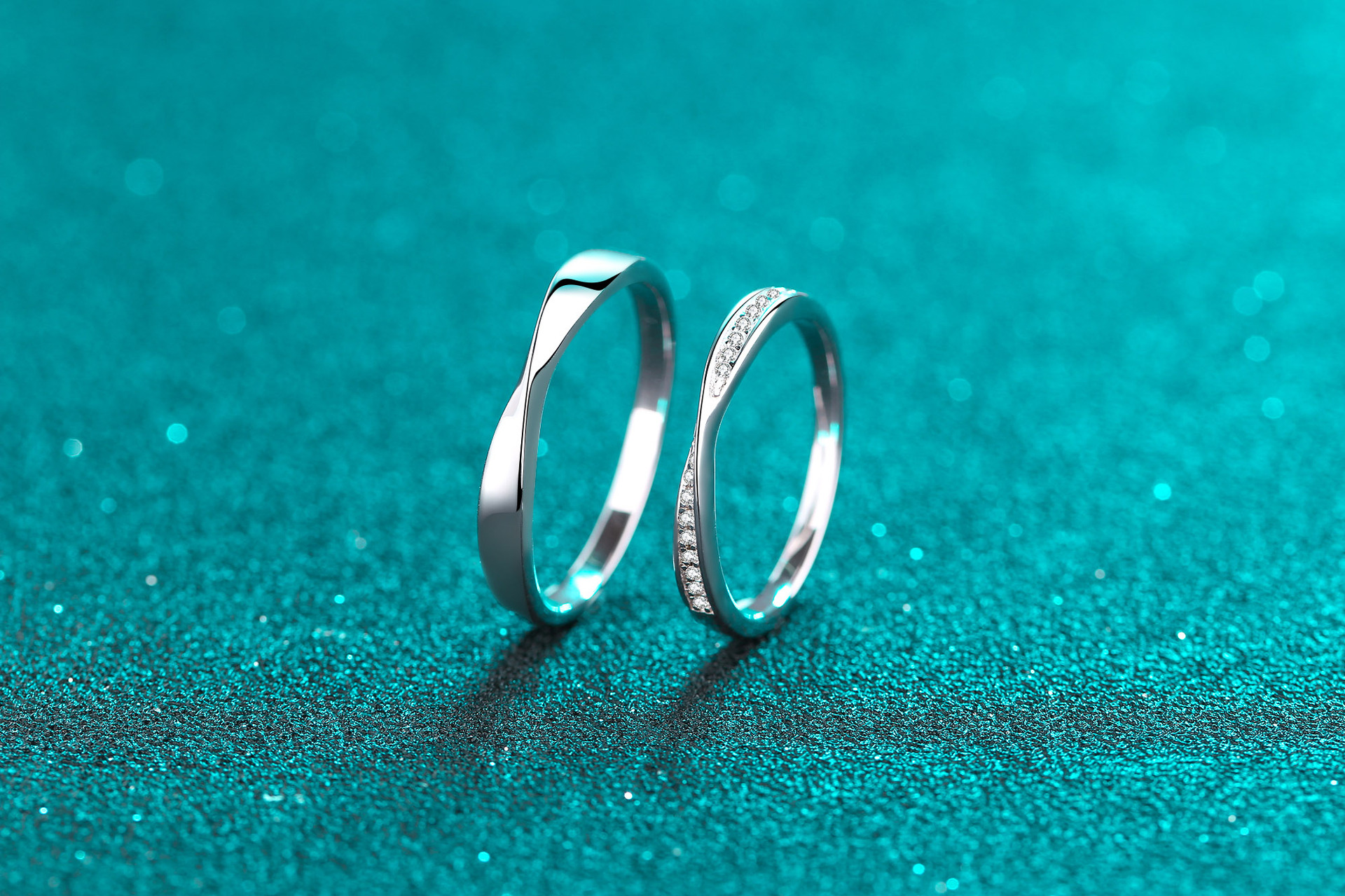 Rings Classification 1 Piece Quantity 925 Sterling Silver Moissanite Solid Color Rings