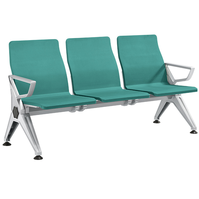silla de espera silla de fila de tres personas hospital banco asiento público silla de aeropuerto de aluminio silla de fila