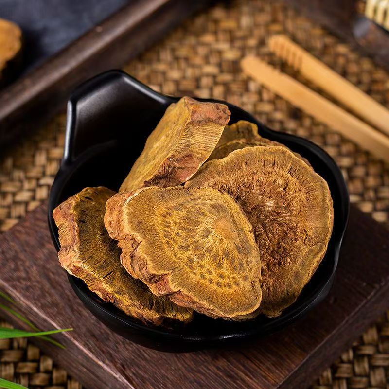 Sichuan Rhubarb Slices Da Huang 500g Dried Chinese Herbal Decoction Pieces in use