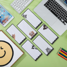 跨境专供磁性便利贴学生卡通记事笔记便贴纸本子可撕广告冰箱贴