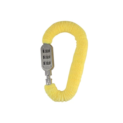 Helmet Lock Chain Lock, Other Electric Vehicle Accessories - plush-helmet-lock-yellow