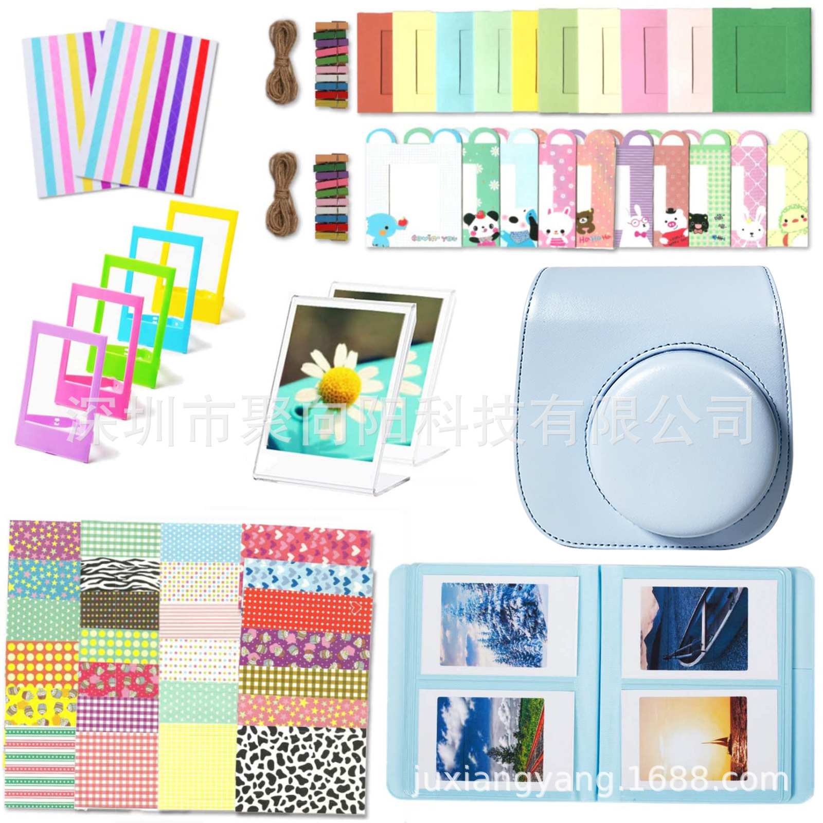 Polaroid camera instax mini 12/11/9 suit accessories filter camera bag 3-inch photo frame 10-in-1