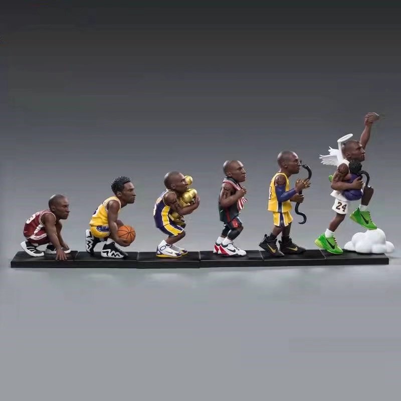Q Version 6 Star Kobe Bryant Mamba Spirit Trendyy Kobe Bryant Road Figure Blind Box Doll Ornaments