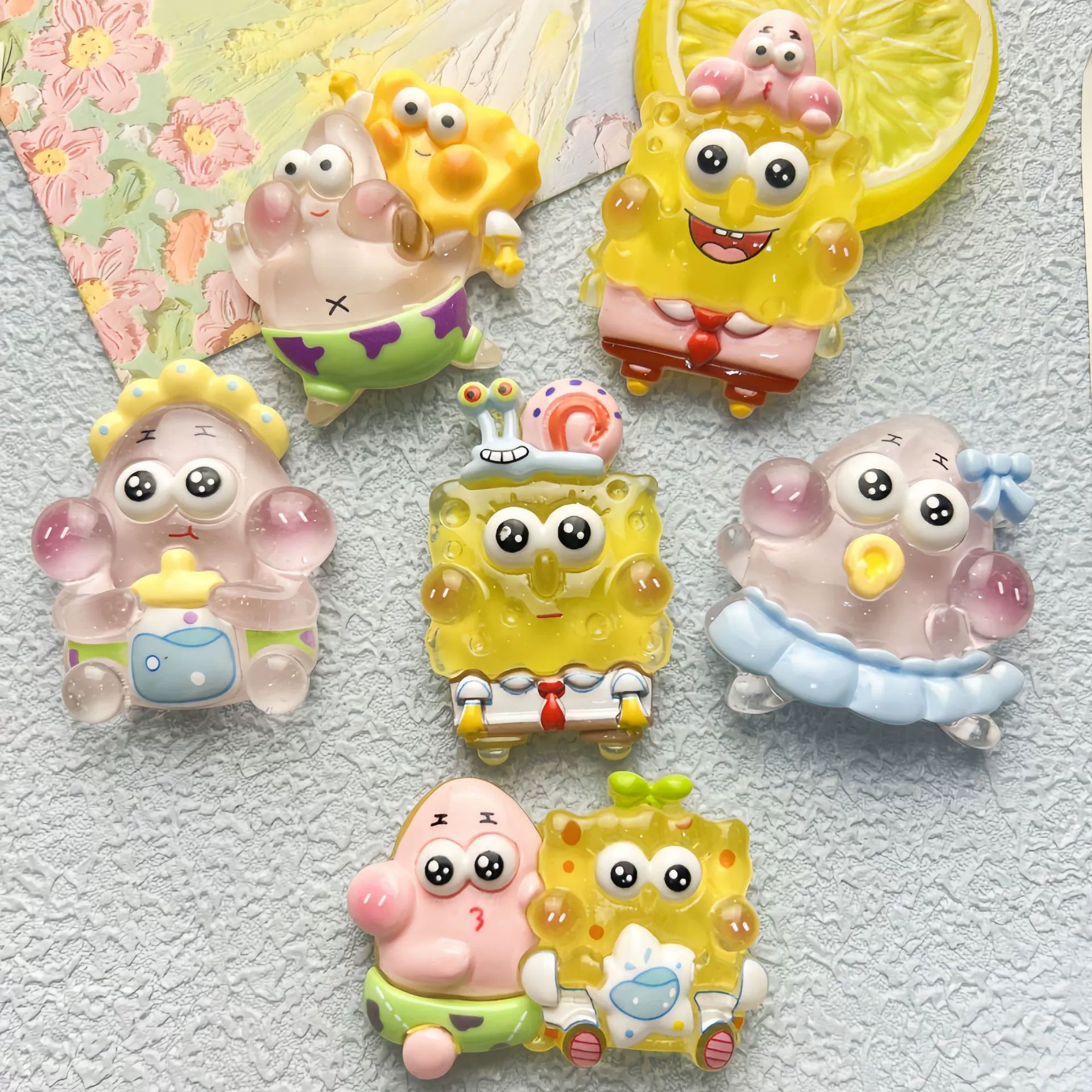 Мультяшный кремовый магнит на холодильник, DIY