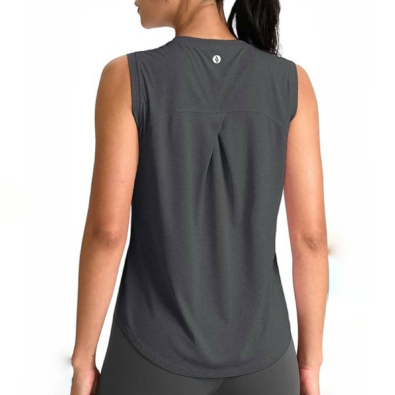 Cross-border Amazon Explosions Women's Sleeveless Sports Top Breathable Sports Tennis Yoga Sports Running Vest