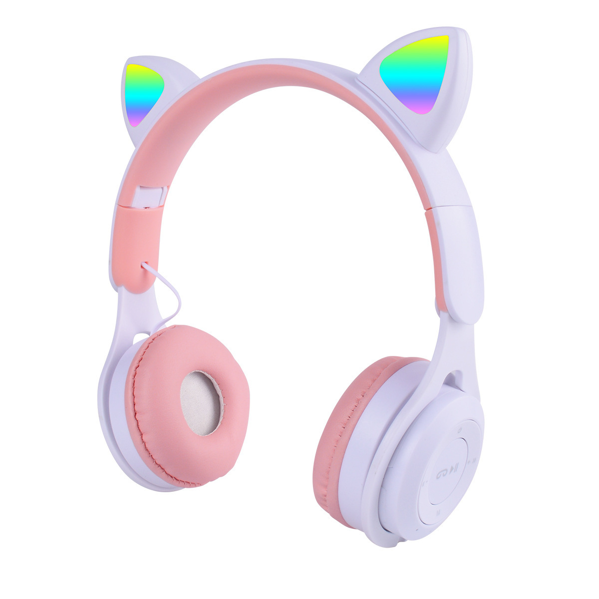 Live cat ears luminous headset Bluetooth...