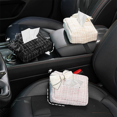 Car tissue box/set, Luxury Small Fragrance Car Seat