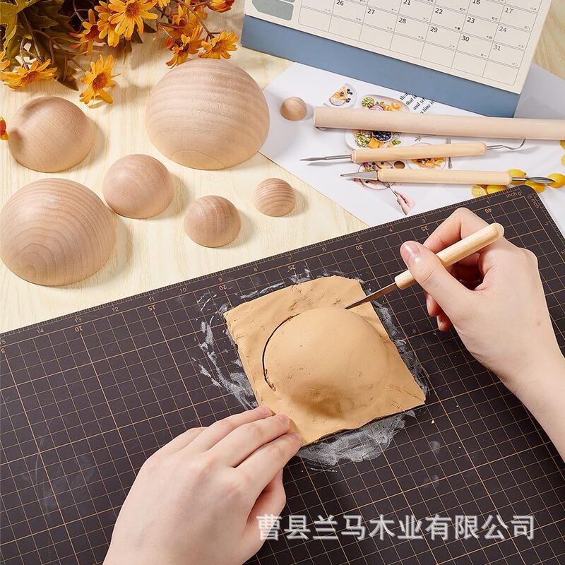 メーカー卸売木製半球 DIY おもちゃ半円形半球形教材手作りアクセサリー|undefined