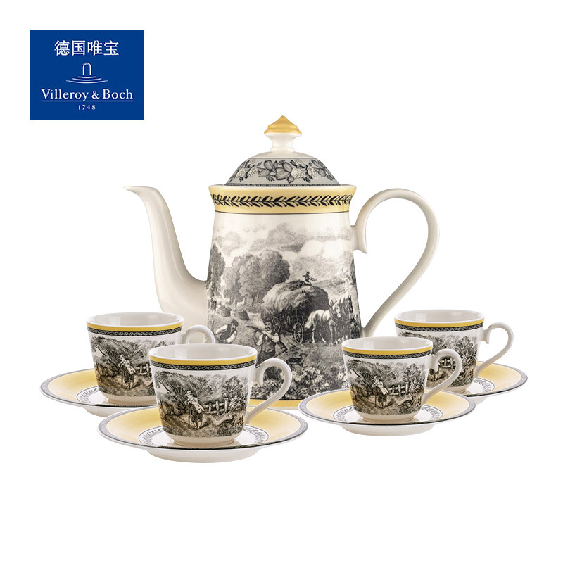 villeroyboch Germany Weibao Coffee Cup Set Breakfast Plate Ceramic Orton Couple Cup Wedding Gift