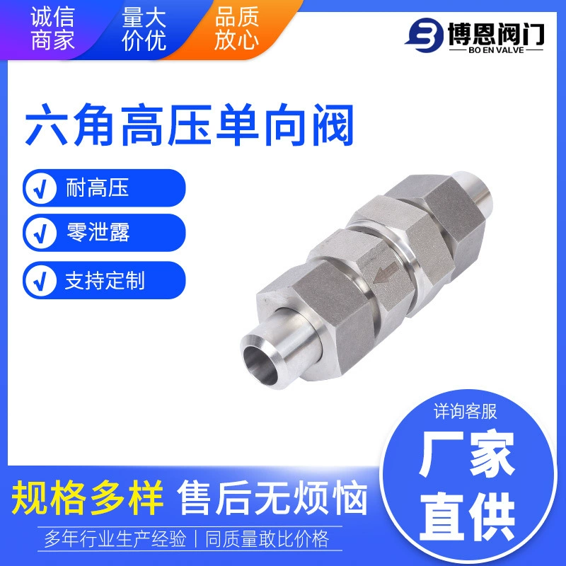 В наличии BEYH61-32 обратный клапан из нержавеющей стали Обратный клапан высокого давления для сварки