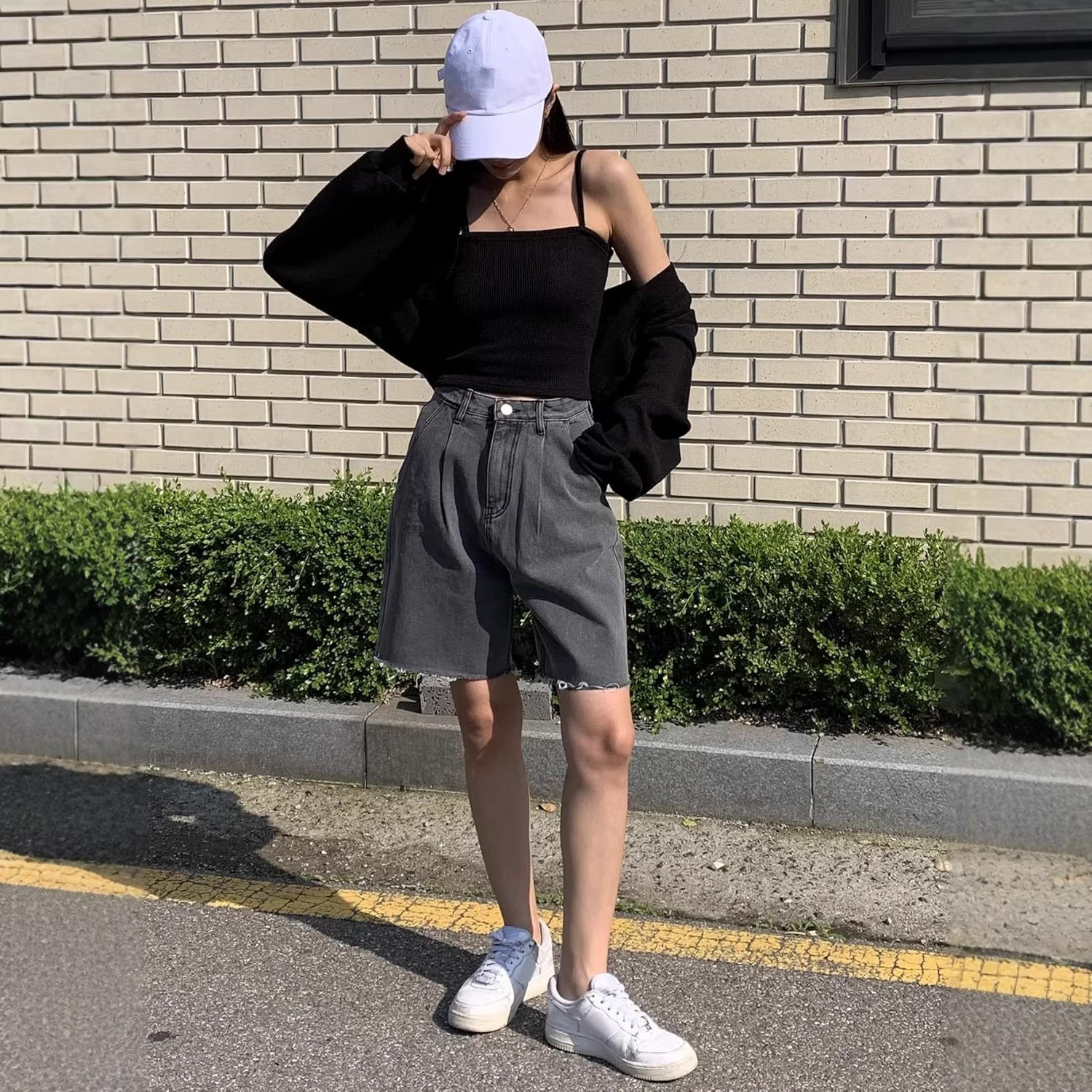 French Style Slim Fit Knitted Cami Vest For Women Inner Wear Outer Wear Sleeveless Camisole Dress Tank Top Women Clothing_ecoleips.com
