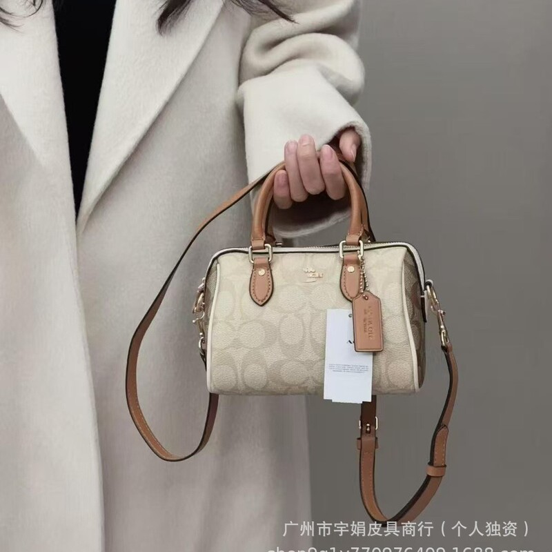 Kou's Classic Old Flower Boston Bag Printed Mini Pillow Bag Fashionable All-match Handbag Shoulder Crossbody Women's Bag