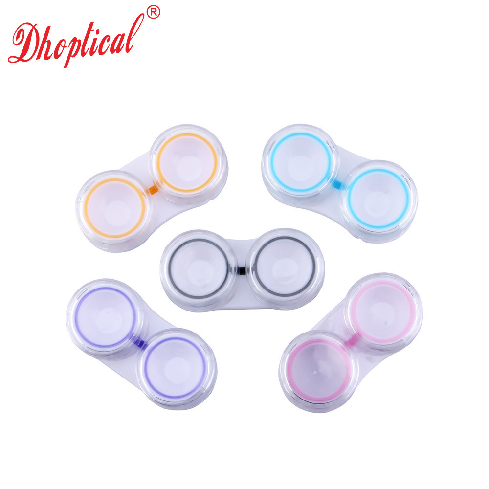 Colorful contact lens double box, companion box waterproof and leak-proof design, two-color contact lens box