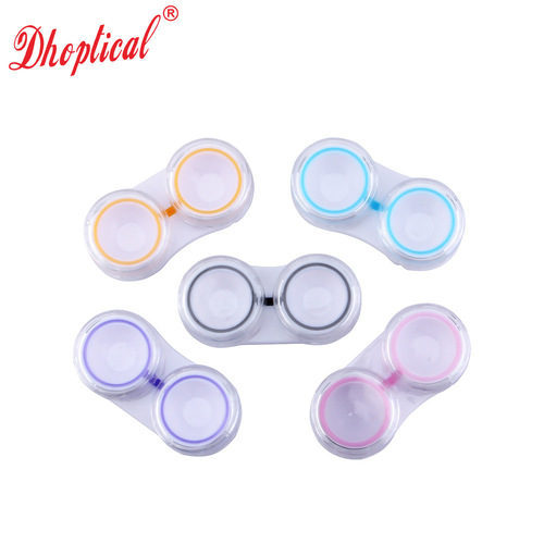 Colorful contact lens double box, companion box waterproof and leak-proof design, two-color contact lens box