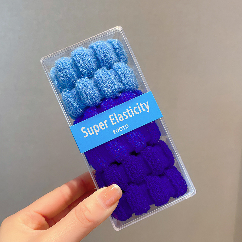 Cuerda de pelo grueso Bola de las mujeres banda de pelo alto elástico durable banda de goma sin costura lazo de pelo cuerda de pelo de alta Cola de Caballo tocado