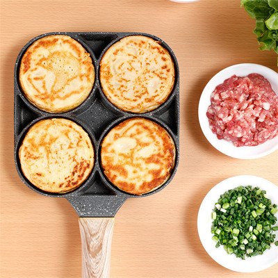 Cross border Maifanite non-stick cookware Omelette pan hamburger Frying pan Breakfast pot Waffles Flat bottom Frying pan