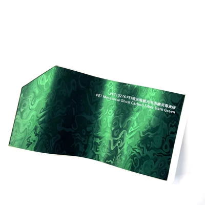 Auto Color Change Film: Interior Modification, Metaverse Ghost Matte - pet-matte-electroplating-ghost-venom-green-152m17mroll-supports-slitting