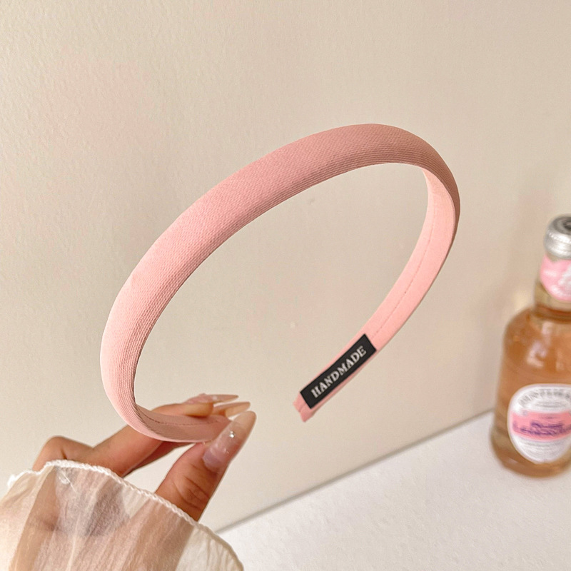 Alto cráneo ancho borde rosa banda de cabello mujer Corea del Sur presión de cabello clip de cabello banda de cabello universal lavado de la cara tocado paquete de cabello