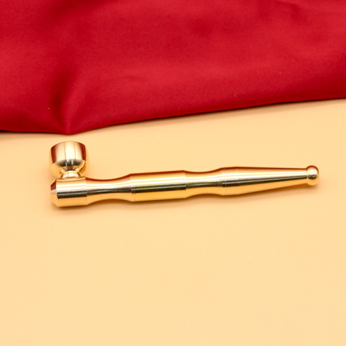 Brass pipe short cigarette holder portable copper cigarette rod with filter element dry cigarette dual-purpose removable cleaning wholesale