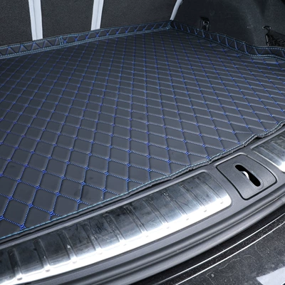 trunk liner, leather material, easy – Trunk Mat - 123-black-with-blue-lines-vehicle-model-year-please-leave-a-message-for-customer-service-after-placing-your-order