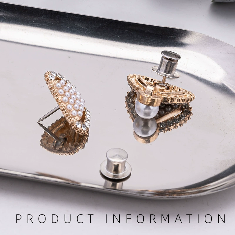 Removable brace pearl with bow, buckle