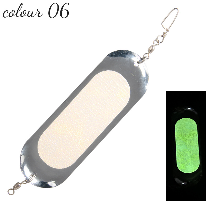 サケのフラッシャーの釣りのフラッシュランプの4.5インチルアーのsalmon fish ing dodgers flashers